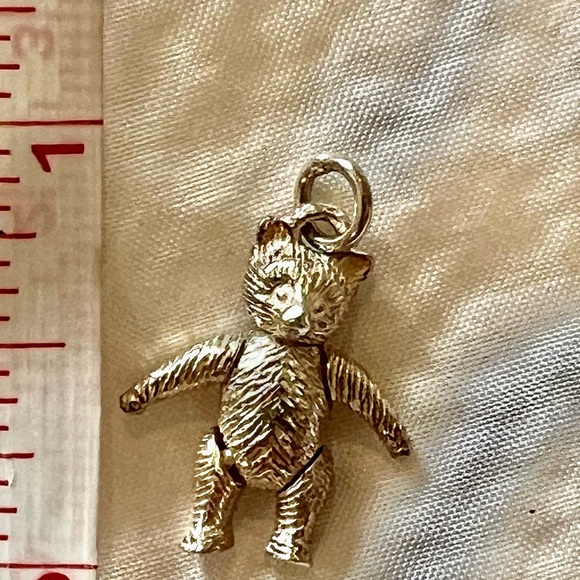 NWOT Sterling Silver Teddy Bear Pendant or Charm - Vintage - Picture 3 of 4